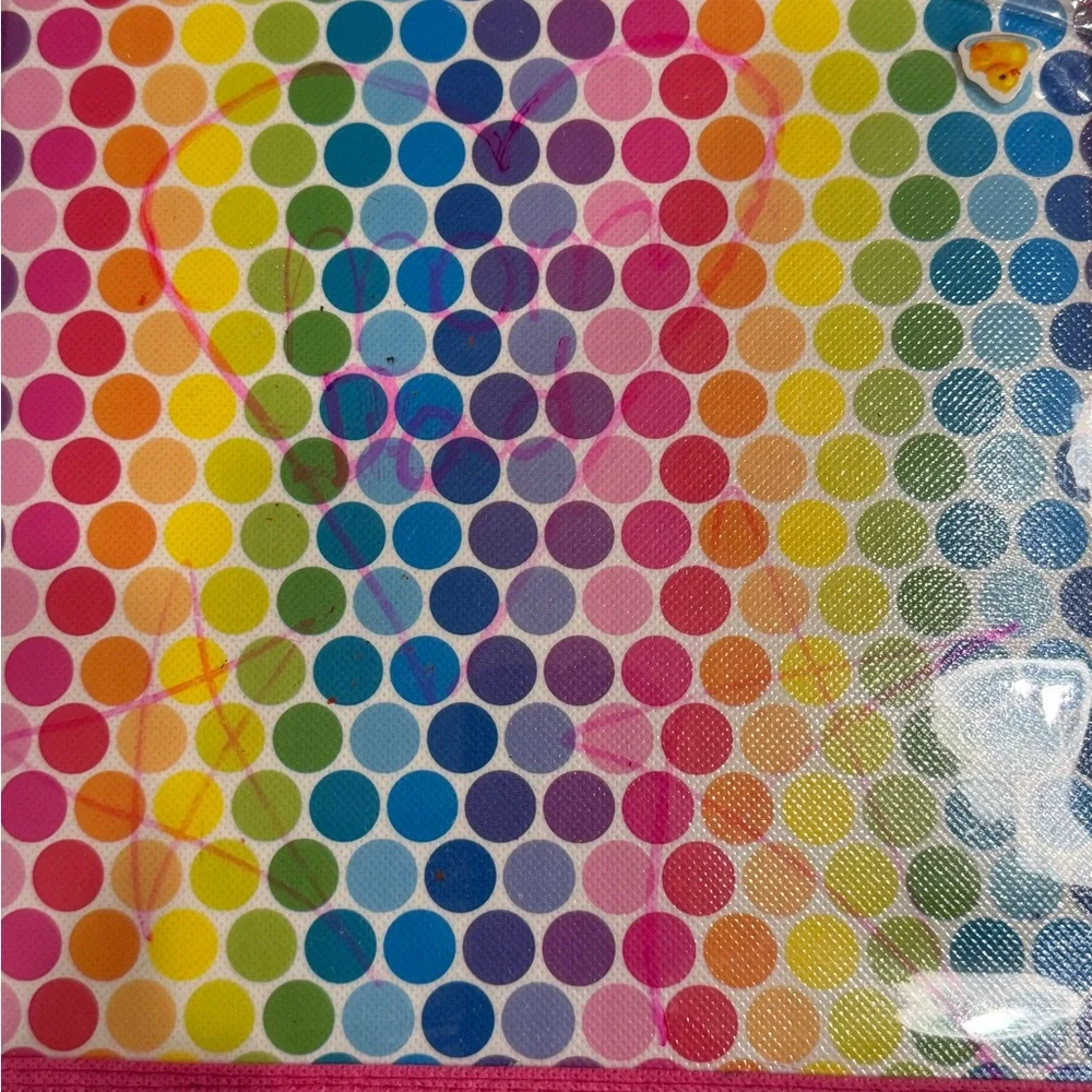Lisa Frank Trifold Art Portfolio 2016 Cats Shihtzu Dog Rainbow Cute Nostalgia